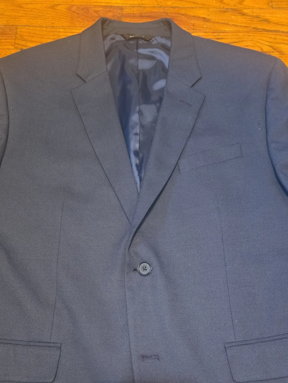 Banana Republic Standard Fit Blue Textured Blazer Sport Coat Jacket 44R